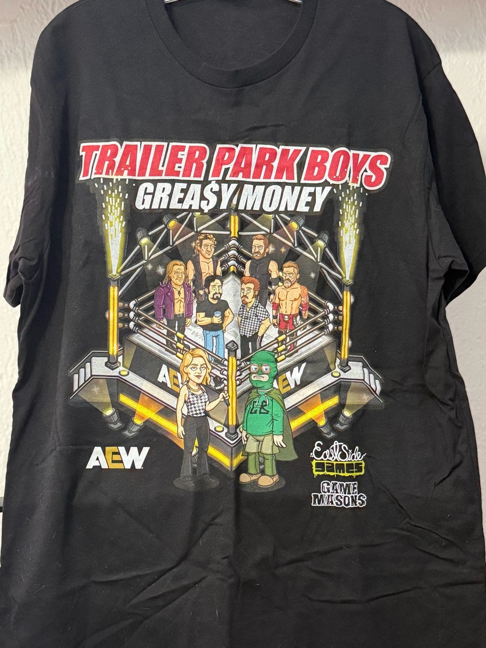 BNNW AEW 'Greasy Money' Black Graphic Tee